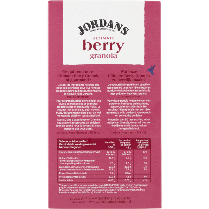 Een afbeelding van Jordans Ultimate berry granola