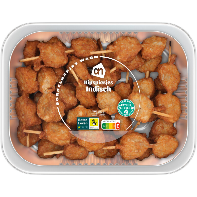 Een afbeelding van AH Kipspiesjes Indisch