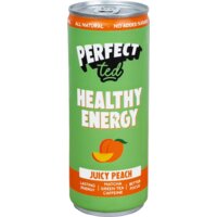 Een afbeelding van Perfect Ted Matcha green tea energy juicy peach