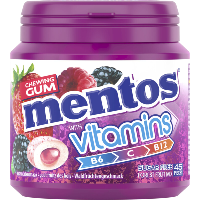 Een afbeelding van Mentos Gum Vitamins forest fruit