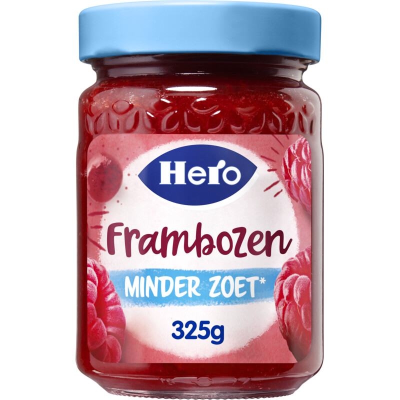 Een afbeelding van Hero Jam minder zoet frambozen