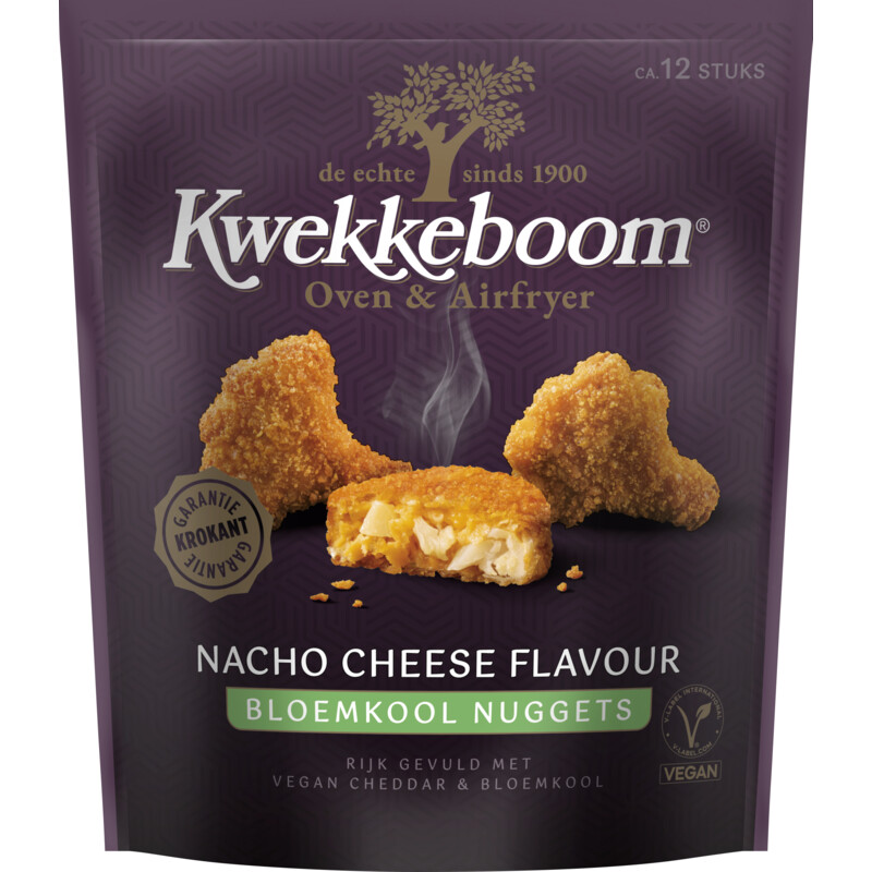 Een afbeelding van Kwekkeboom Nacho cheese bloemkool nuggets