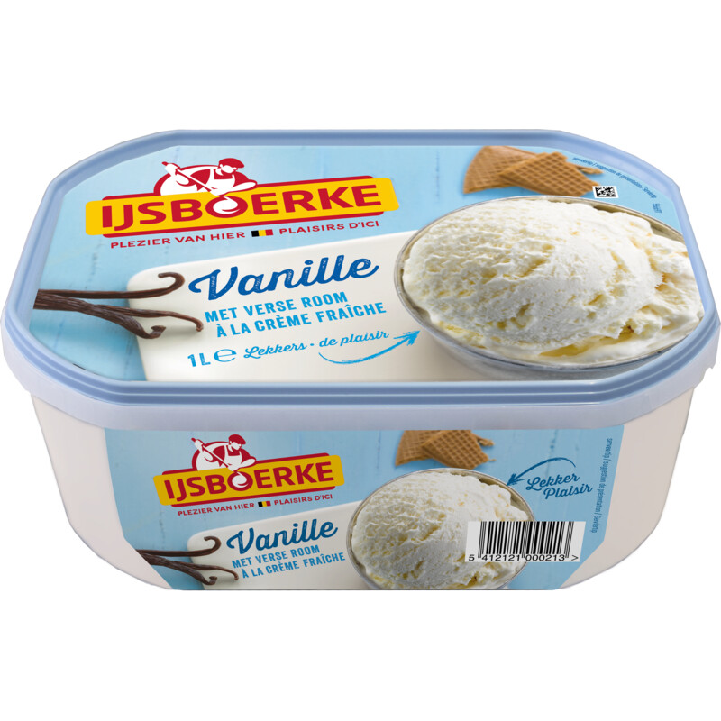 Een afbeelding van IJsboerke Roomijs vanille