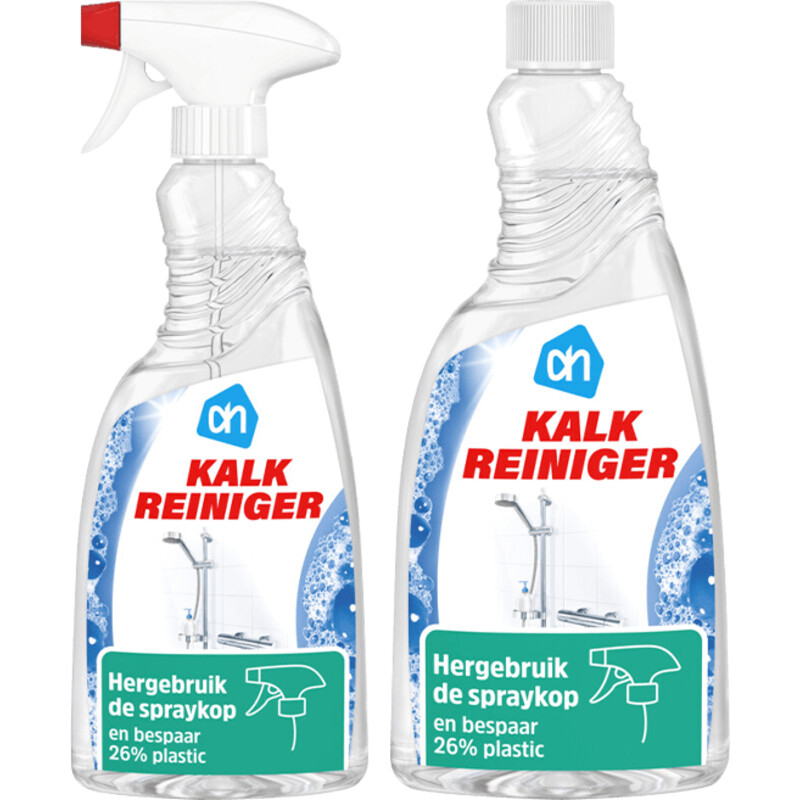 Een afbeelding van AH kalkreiniger spray & navul pakket