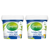 Campina Griekse stijl yoghurt 1kg 2-pack