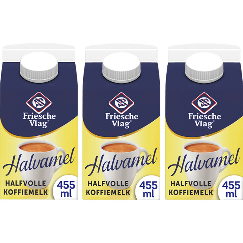 Een afbeelding van Friesche Vlag Halvamel 3-pack