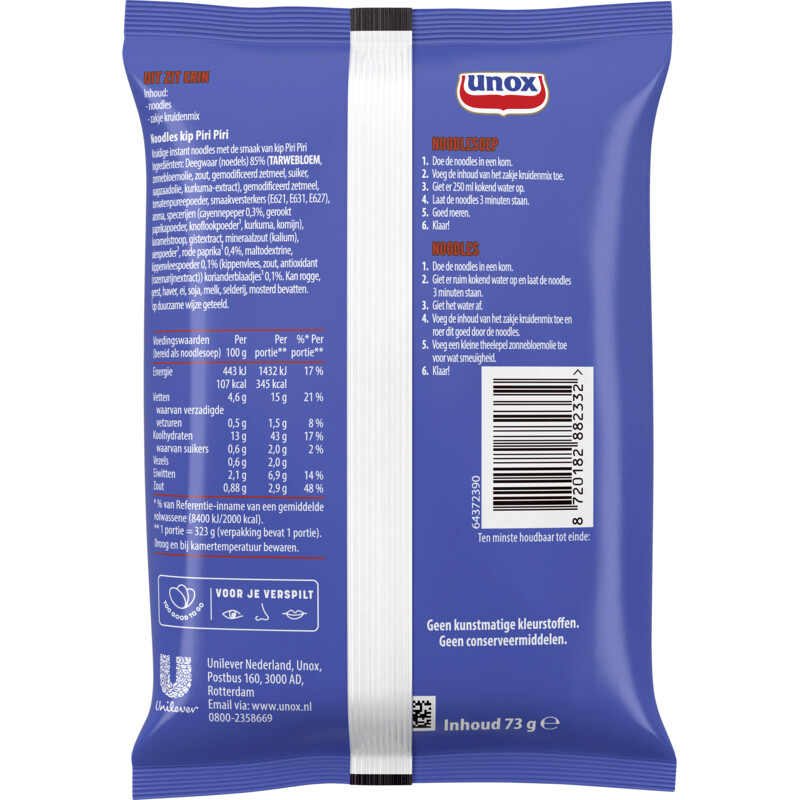 Een afbeelding van Unox Good noodles zoetzure kip