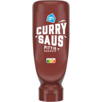 Een afbeelding van AH Curry saus pittig gekruid