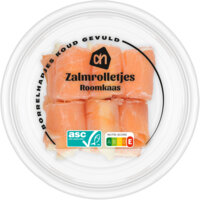 Een afbeelding van AH Zalmrolletjes met roomkaas