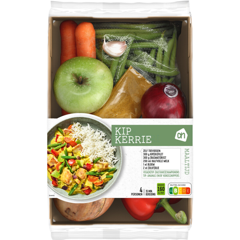 Een afbeelding van AH Kip kerrie verspakket