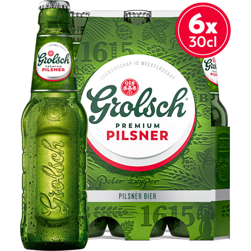 Een afbeelding van Grolsch Premium pilsner 6-pack
