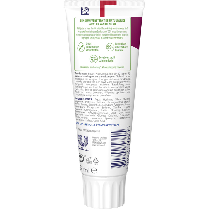 Een afbeelding van Zendium Sensitive whitener