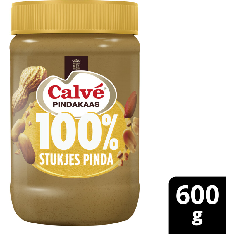 Een afbeelding van Calvé Pindakaas 100% pinda's grof