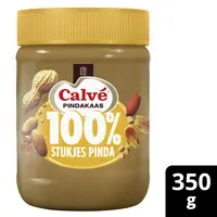 Calvé 100% stukjes pinda pindakaas