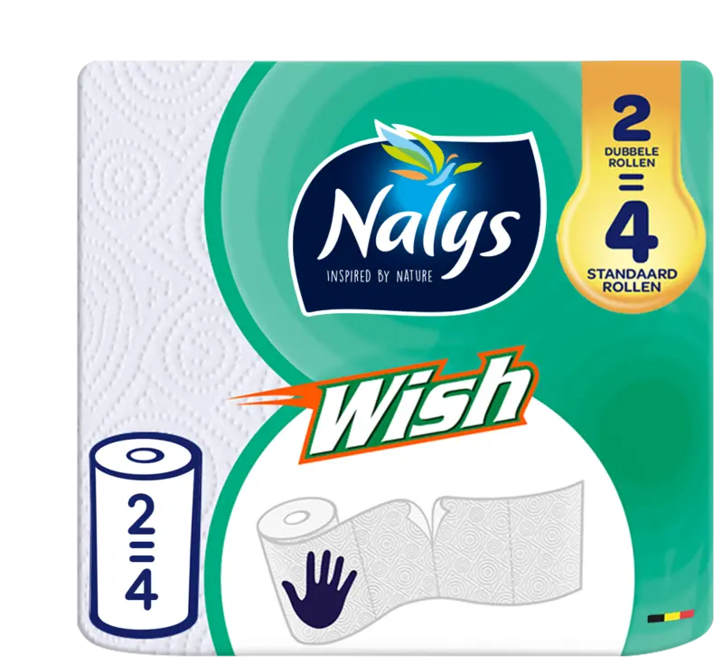 Wish Dubbelrol Keukenpapier 2=4 rol