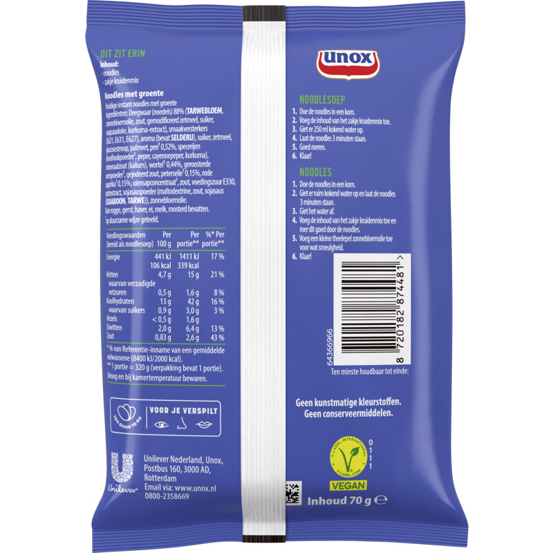 Een afbeelding van Unox Good noodles groente