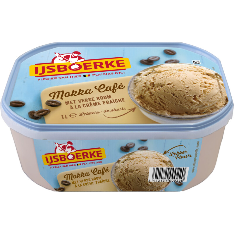 Een afbeelding van IJsboerke Roomijs Mokka BEL