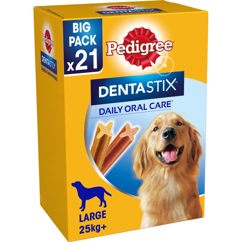 Een afbeelding van Pedigree Dentastix grote hond 25+ kg 21-pack