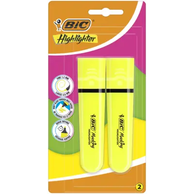 pdp-image-Bic Highlighter flat yellow