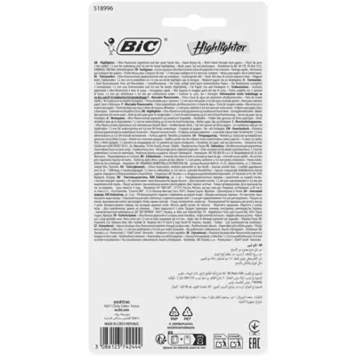pdp-image-Bic Highlighter flat yellow