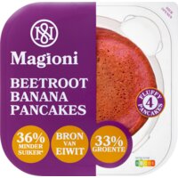Een afbeelding van Magioni Beetroot banana pancakes