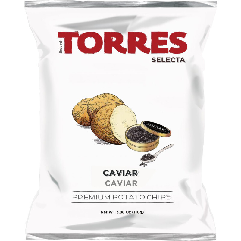 Een afbeelding van Torres Premium potato chips caviar