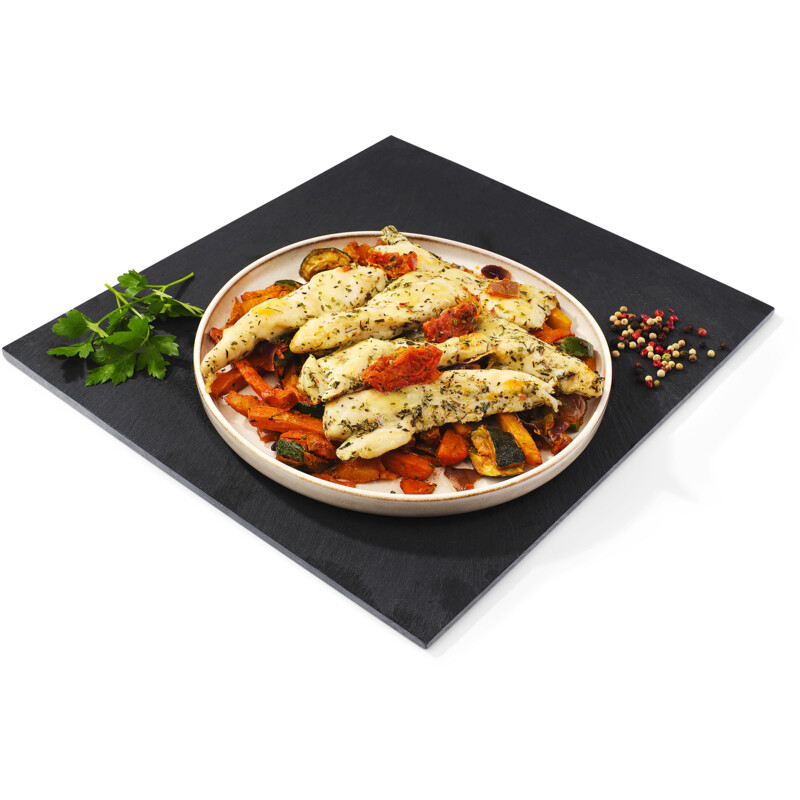 Een afbeelding van AH Traybake scharrelkip Italiaans