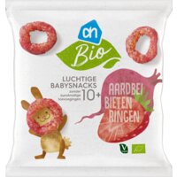 Een afbeelding van AH Biologisch Luchtige babysnacks aardbei bieten 10m+