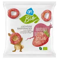 AH Biologisch Luchtige babysnacks aardbei bieten 10m+