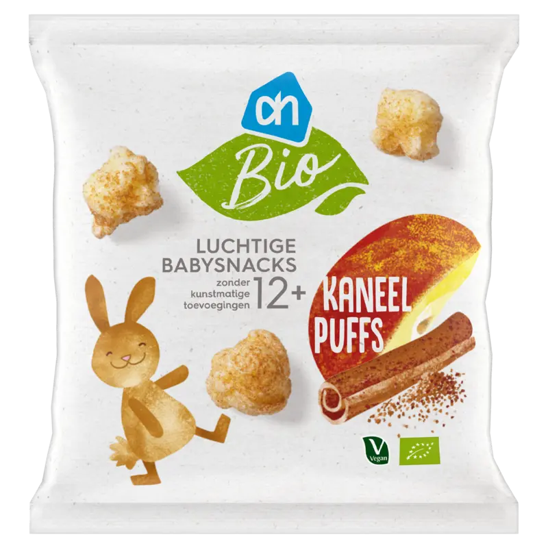 Luchtige babysnacks kaneel puffs 12m+