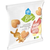 Een afbeelding van AH Biologisch Luchtige babysnacks aardbei banaan 7m+
