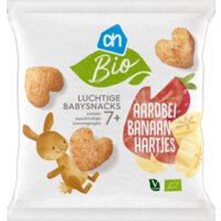 Een afbeelding van AH Biologisch Luchtige babysnacks aardbei banaan 7m+