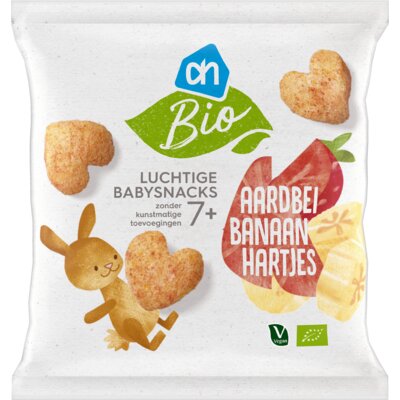 pdp-image-AH Biologisch Luchtige babysnacks aardbei banaan 7m+