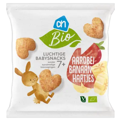 pdp-image-AH Biologisch Luchtige babysnacks aardbei banaan 7m+