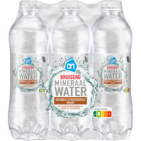 Een afbeelding van AH Bruiswater gember citroengras 6-pack