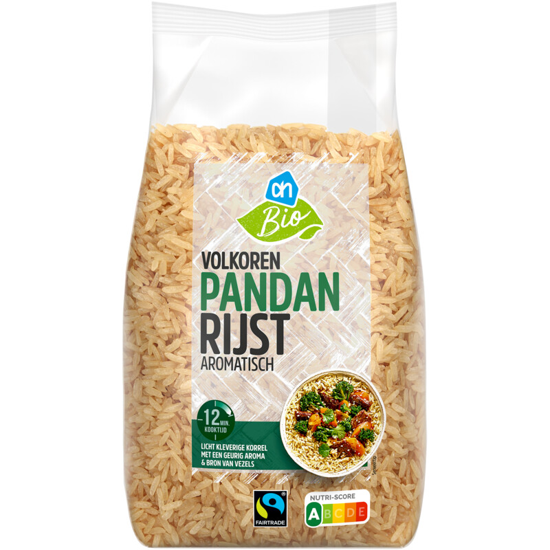 Een afbeelding van AH Biologisch Volkoren Pandan rijst