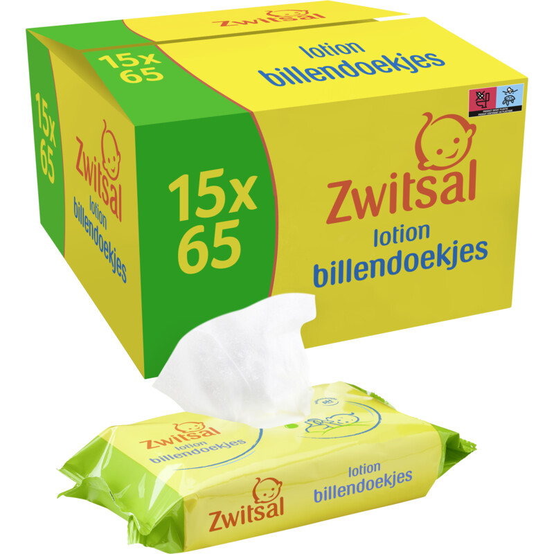Een afbeelding van Zwitsal Lotion billendoekjes voordeelverpakking