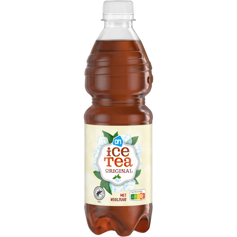 Een afbeelding van AH Ice tea original met koolzuur