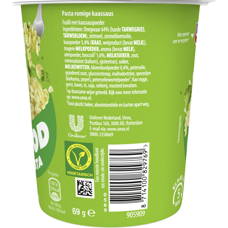Een afbeelding van Unox Good pasta romige kaassaus