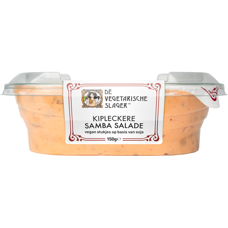 Een afbeelding van Vegetarische Slager Kipleckere samba salade