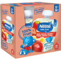 Een afbeelding van Nestlé Fruit appel banaan aardbei 6+ bel