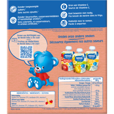 pdp-image-Nestlé Fruit appel banaan aardbei 6+ bel