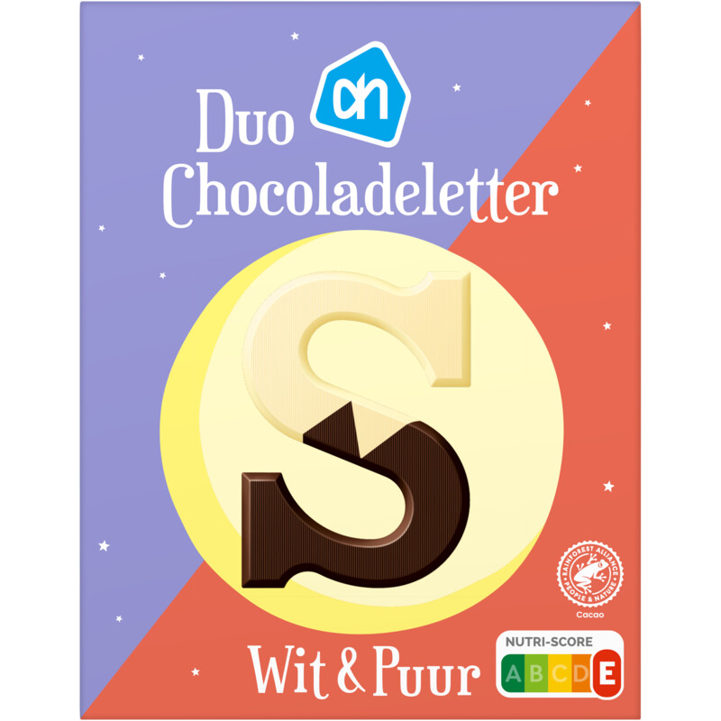 Duo chocoladeletter wit & puur A-Z - 5455