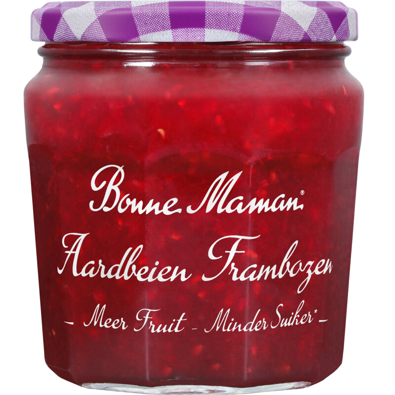 Een afbeelding van Bonne Maman Aardbeien frambozen minder suiker