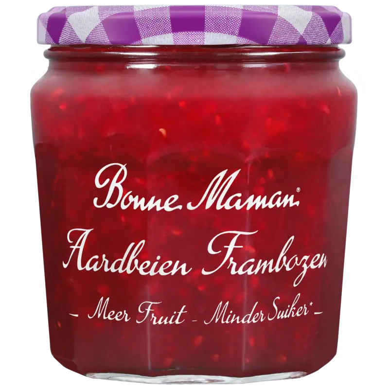 Bonne Maman Aardbeien frambozen minder suiker