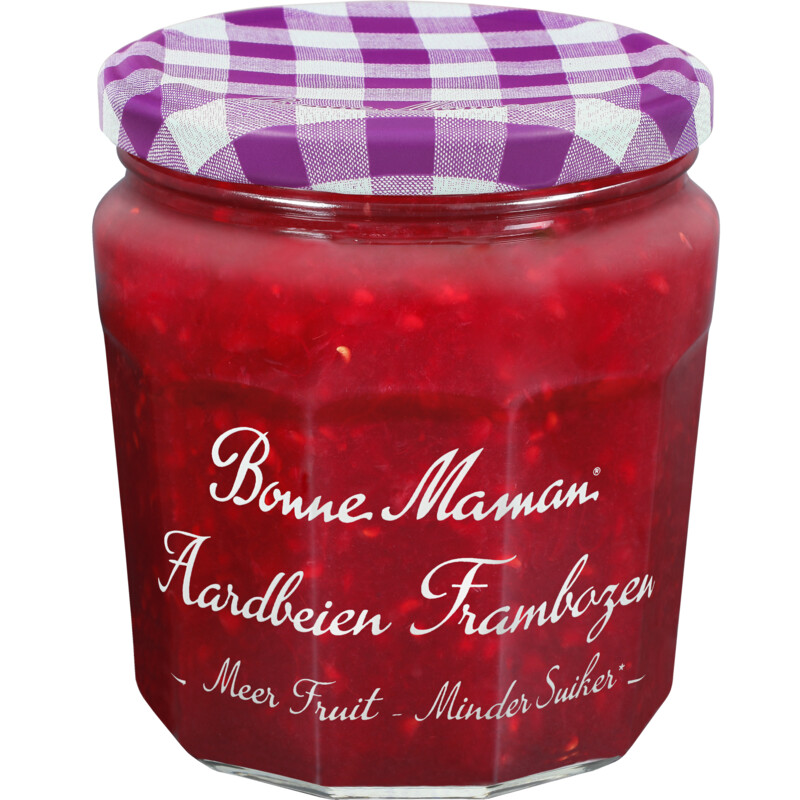 Een afbeelding van Bonne Maman Aardbeien frambozen minder suiker