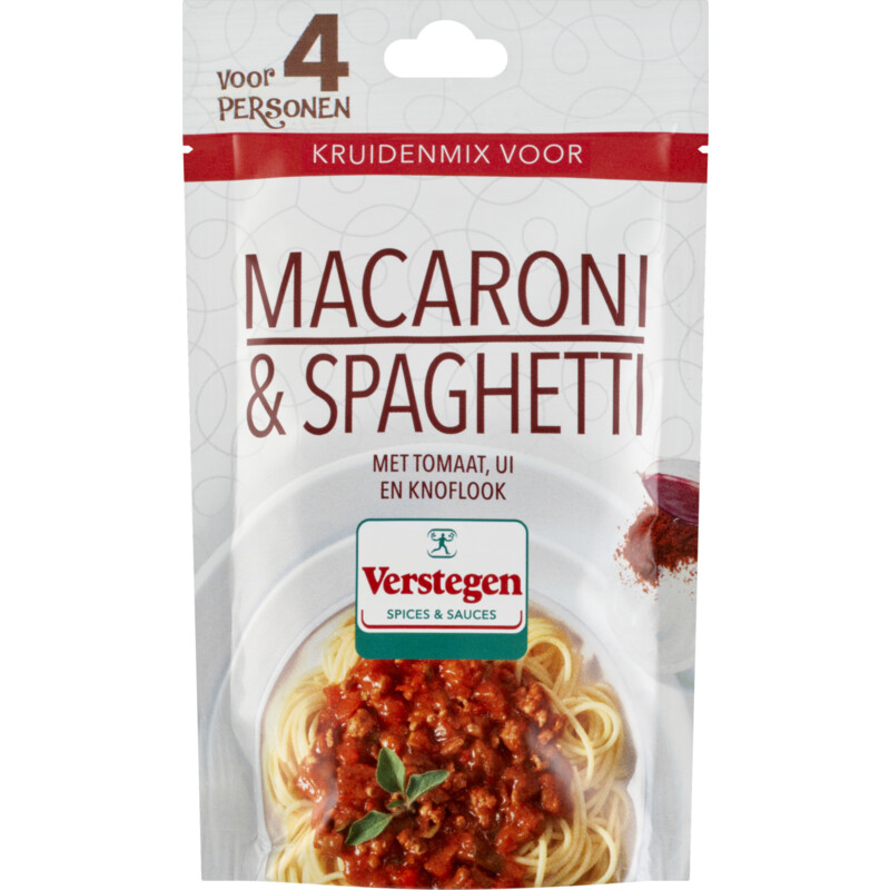 Een afbeelding van Verstegen Kruidenmix macaroni spaghetti