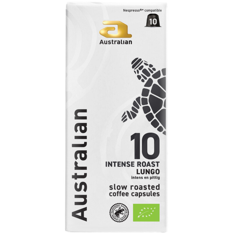 Een afbeelding van Australian Intens roast lungo capsules