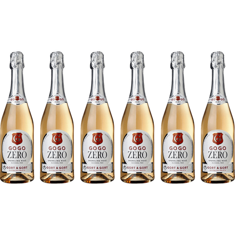 Een afbeelding van Gort & Gort Sparkling rosé alcoholvrij 6 flessen