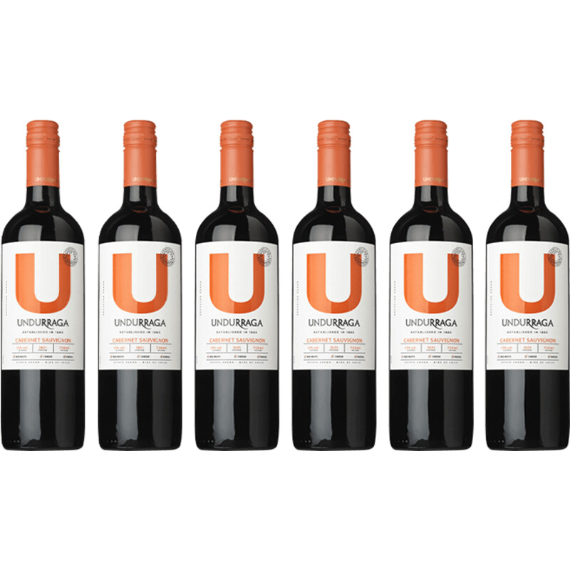 Een afbeelding van Undurraga Cabernet sauvignon 6 flessen